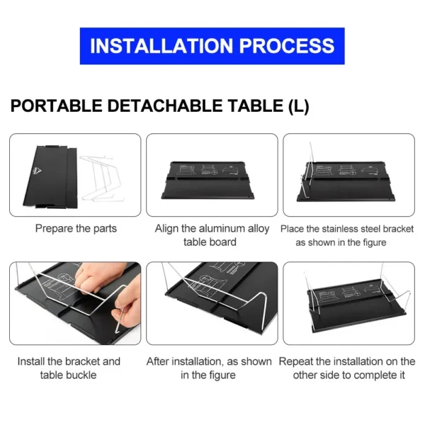 Widesea Camping Foldable Table Outdoor Ultra Light Desk for Climbing Fishing Picnic Equipment Supplies Tourism - Image 2