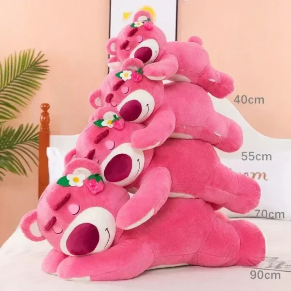 Disney Toy Story Lotso Cute Bear Strawberry Sofa Plush Pillow Stuffed Toys Children Girls Friends Festivals Birthday Gift 90cm - Image 2