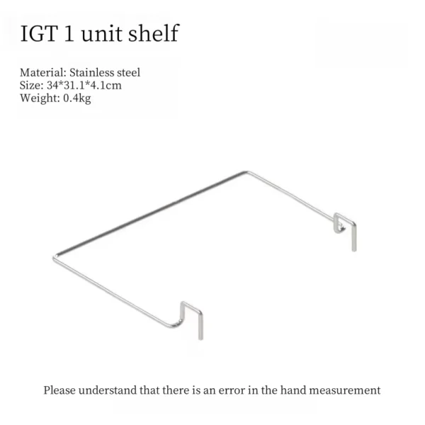 Camping IGT Table Accessories Stainless Steel Hanging Rack 0.5 Unit Shelf Garbage Bag Hook Table Side Hanger Paper Towel Rack - Image 6