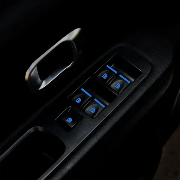 18Pcs/set Car Luminous Door Window Lift Button Stickers Car Windows Control Panel Decals Car Interior Sticker Auto Accessories - Image 4