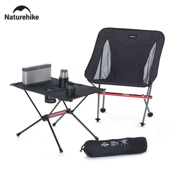 Naturehike Camping Folding Table Ultralight Portable Water Cup Table Nylon Waterproof Desk Coffee Table Picnic Fishing Table - Image 4