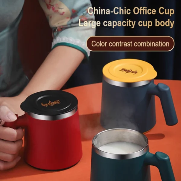 304 Stainless Steel Mug HighValue Coffee Mug Portable Office Heat Insulated Student Water Cup Stainless Steel Cup Insulation