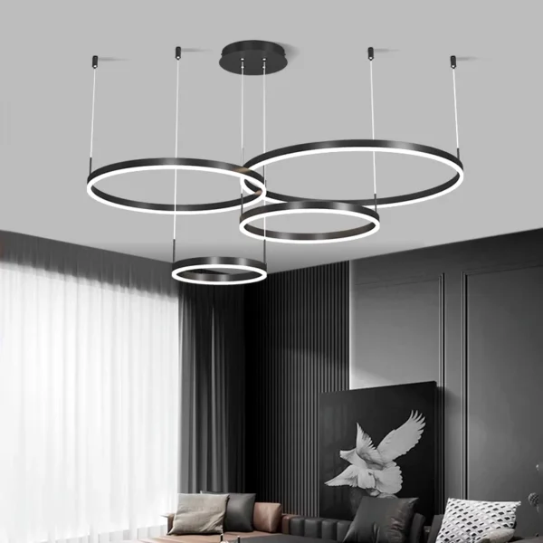 Modern home decor ring led lights pendant light lamps for living room Chandeliers for dining room hanging light indoor lighting