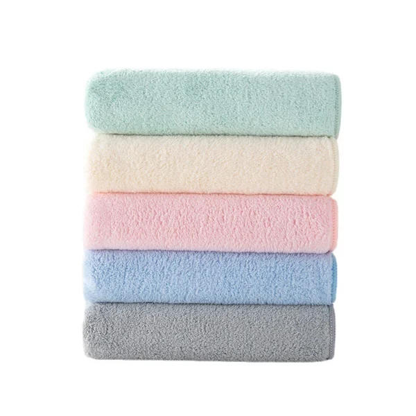 Coral velvet towel thickened, soft, and absorbent face wash for household, adult, and children - Image 5