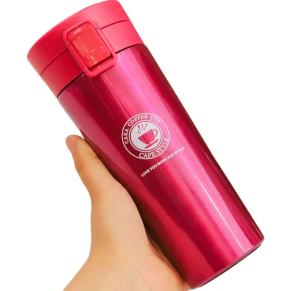 380ml Thermos Coffee Cup Tea Mug Double Layer Stainless Steel Vacuum Insulated Metal Thermos Outdoor Sports Water Bottle - Image 5