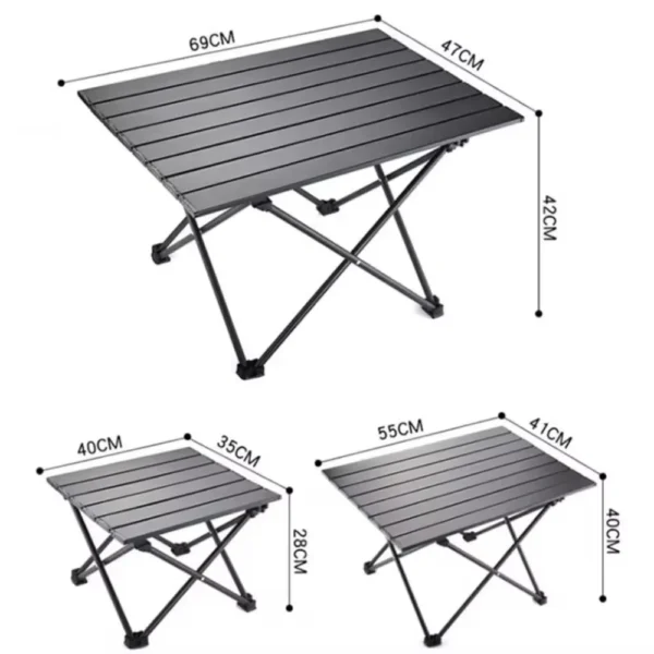 Outdoor Camping Folding Table Ultra Light Foldable Chicken Rolls Camp Fishing Table Picnic Barbecue Stall Simple Small Tables - Image 6