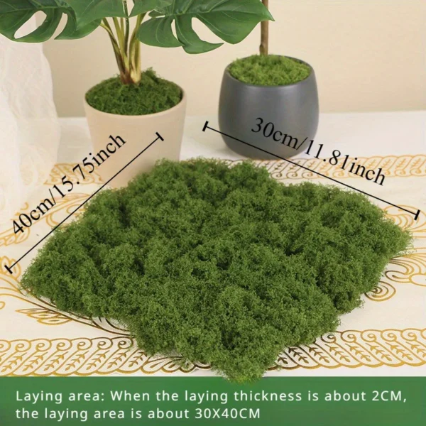 Green Fake Moss DIY Crafts Grass Artificial Moss Faux Preserved Moss Green Plant Home Room Garden Decor Landscape Fake Grass - Image 6