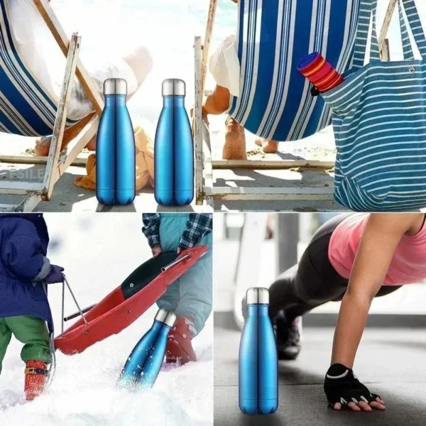 LMHBJY 350/500/750/1000ml Double Wall Stainles Steel Water Bottle Thermos Bottle Keep Hot and Cold Insulated Vacuum Flask Sport - Image 2