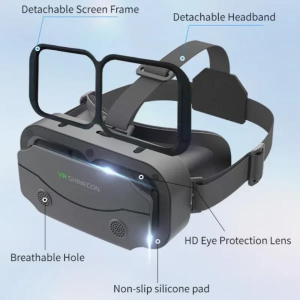 G13 IMAX Giant Screen Virtual Reality 3D Glasses Google Cardboard Box VR Helmet for 4.7-7" Phone,Support Game Controller Player - Image 5