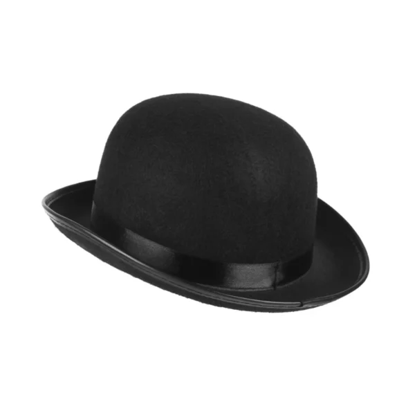 Unisex Bowler Hat Black Hat Bowler Top Hat Bombin Hat Costume Magician Performed Hat Stage Theater Costume - Image 4