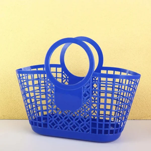 Portable Plastic Practical Hand-Held Hollow Basket Kitchen Bathroom Accessories Toy Organizer Storage Basket - Image 5