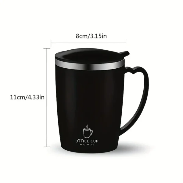 350ml Thermos Mug 304 Stainless Steel Coffee Cup With Handle Leak-Proof Vacuum Flask Insulated Cup Portable Thermal Water Bottle - Image 6