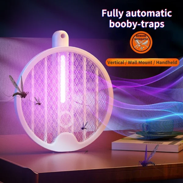 Mosquito Killer Lamp 4 In1 Electric Mosquito Swatter USB Rechargeable Summer Fly Trap Insect Racket Zapper Mosquito Trap - Image 2