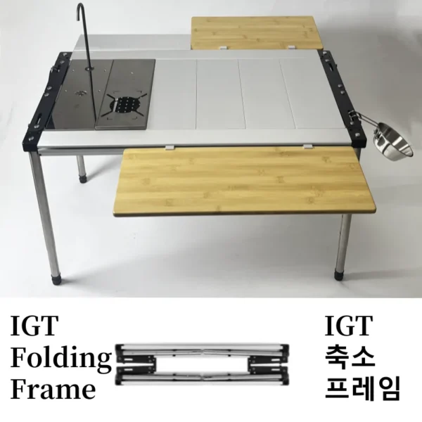 Camping IGT Table  2 3 4 Unit Framework Lightweight  Folding Aluminum Alloy Table Free Combination  Frame IGT Table Accessories