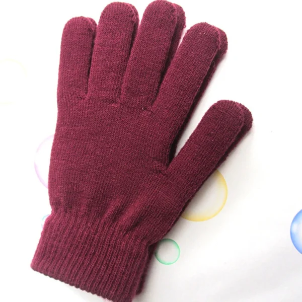 Women Cashmere Knitted Gloves Autumn Hand Warmer Winter Thicken Lining Full Fingered Mittens Skiing Short Wrist Gloves Warm - Image 5