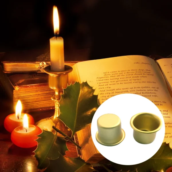 30pcs Bar Mini Candlestick Aluminum Cup Wedding Dining Home Party Living Room Decor Candlestick Cup Candle Holder Candle Stand - Image 2