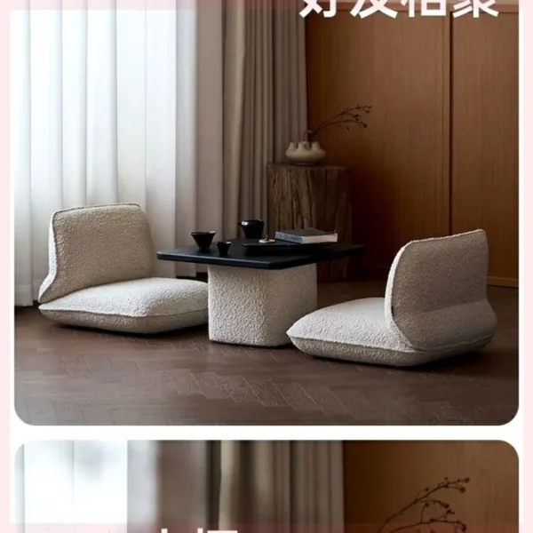 Lazy Sofa Tatami Single Single Simple Japanese Bay Window, Legless Dormitory Small Chair Furniture - Image 6