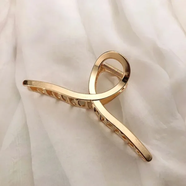 Gold Color Hollow Geometric Hair Clips Metal Hair Claw Cross Hairclip Headband Hairpin Hair Crab Women Hair Fashion Accessories - Image 6