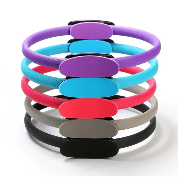 Yoga Fitness Ring Circle Pilates Women Girl Exercise Home Resistance Elasticity Yoga Gym Workout Pilates Ring Circle - Image 5