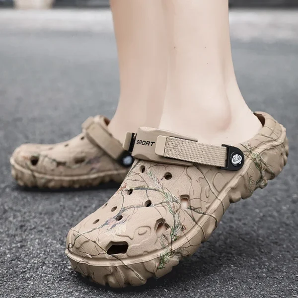 2024 Summer Men's Sandals New Home Garden Shoes Comfortable and Lightweight Men Slippers Non-Slip Soft Bottom Flip Flop Sandals - Image 5