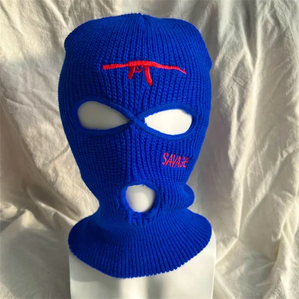 3 Hole Balaclava Full Face Cover Ski Balaclava Winter Outdoor Sport Knitted Face Cover for Outdoor Sports - Image 5