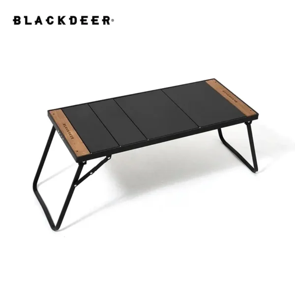 BLACKDEER Camping IGT Table Folding Aluminum Alloy Table Multifunctional Portable BBQ Grill Wood Table Outdoor Picnic Fishing