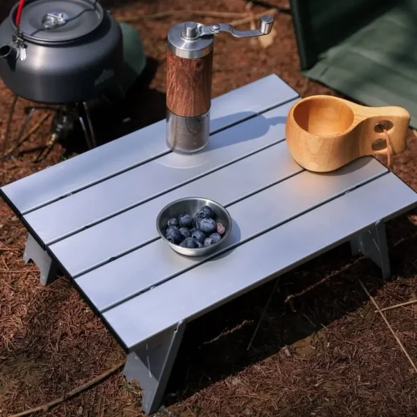 Outdoor Lightweight Portable Mini Collapsible Aluminum Alloy Lightweight Folding Table Casual Tent Camping Coffee Table - Image 3