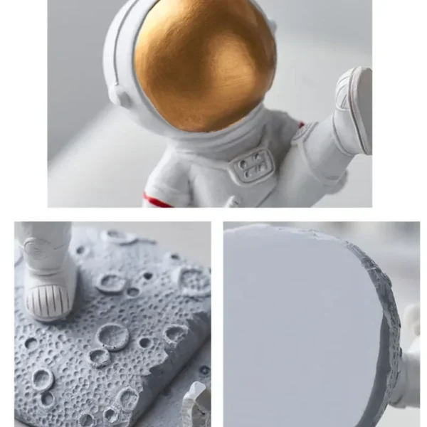 Office Desk Decoration Nordic Style Astronauts Mobile Phone Stand Holder Ornaments Resin Spaceman Bracket Toys Gift - Image 6