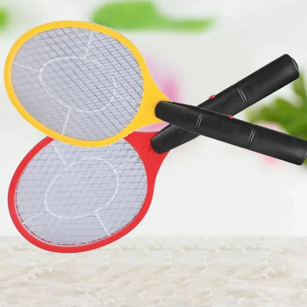 Summer Triple Nets House Attery Power Electric Fly Swatter Electric Pest Repeller Bug Zapper Racket Wireless Long Handle - Image 6