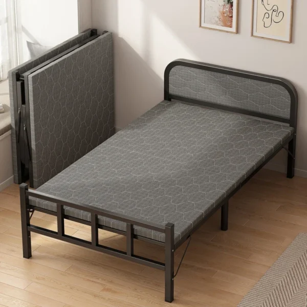 T   Folding bed, easy nap time, nap time, small bed, reinforced iron matching bed set