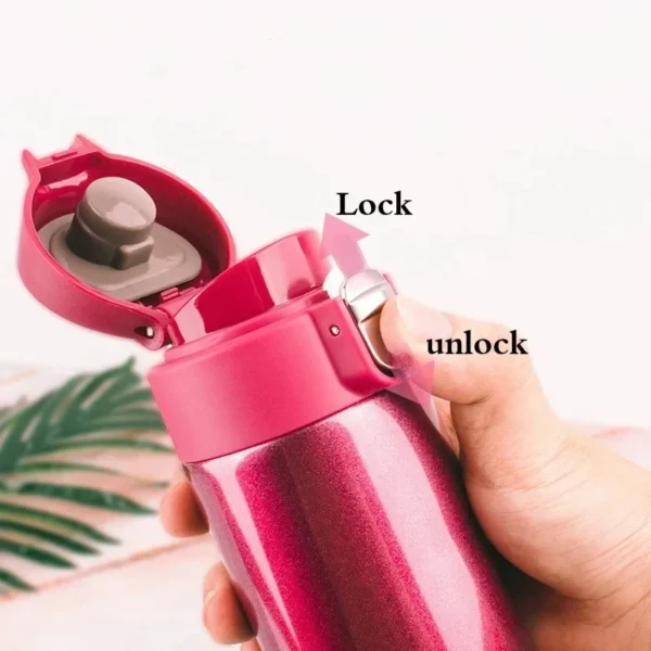 500ML Stainless Steel Bouncing Cover Vacuum Flask Thermos Cup Coffee Tea Milk Thermo Bottle Coffee Mug Water Bottle - Image 5