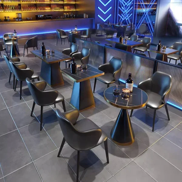 Commercial furniture industry Modern style bar clear bar scattered tables and chairs combination tavern music restaurant bar boo - Image 3