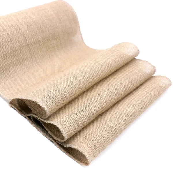 30cm Width Jute Linen Vintage Natural Table Runner Burlap Rustic Khaki Party Country Wedding Decoration Home Party Chair Decor