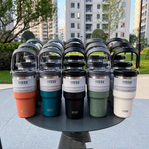 Tyeso Thermos Bottle Stainless Steel Coffee Cup Cold And Hot Double-layer Insulated Cup Thermo Water Bottle Car Travel Mug - Image 2