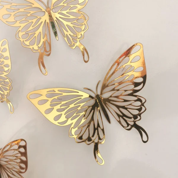 12 Pcs/Set 3D Wall Stickers Hollow Butterfly for Kids Rooms Home Wall Decor DIY Mariposas Fridge stickers Room Decoration - Image 6