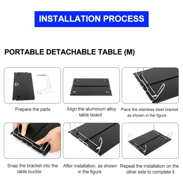 Widesea Camping Foldable Table Outdoor Ultra Light Desk for Climbing Fishing Picnic Equipment Supplies Tourism - Image 3