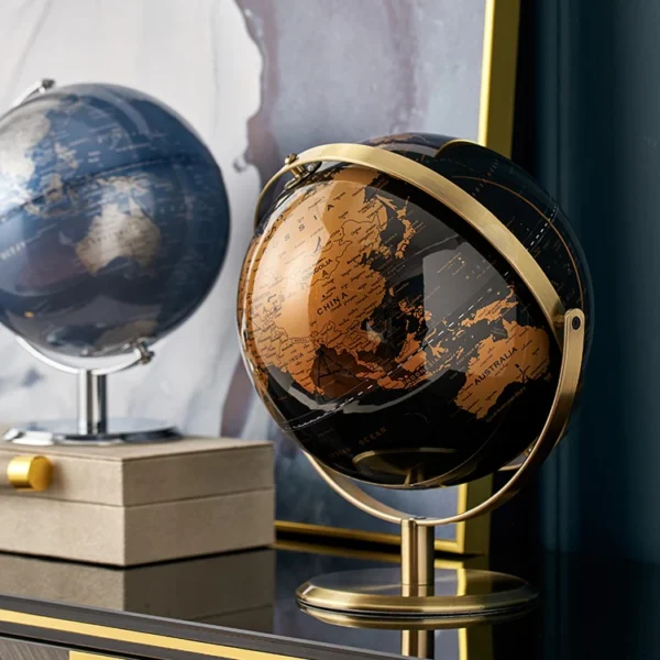 Home Decor Accessories Retro World Globe Modern Learning World Map Globe Kids Study Desk Decor Globe Geography Kids Education - Image 3