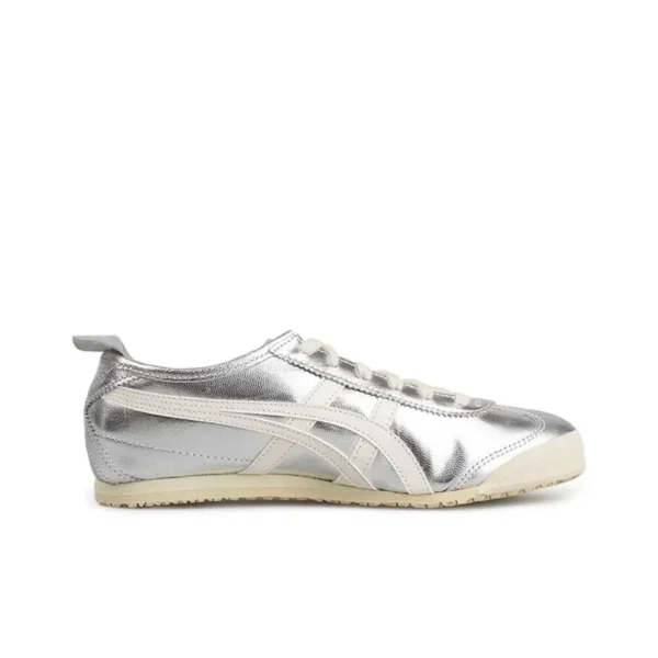 Asics Onitsuka Tiger MEXICO 66 Original Shoes Classic  Tiger Onitsuka Women Men Sneaker Lightweight Silver White - Image 5