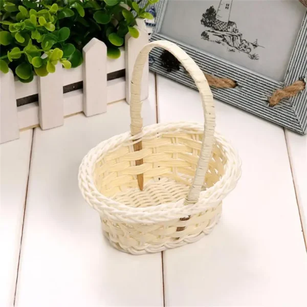 Mini Plastic Weaving Vegetable Fruit Picnic Garden Storage Basket Box Cosmetics Organizer Wedding Candy Gift Packing Basket - Image 5