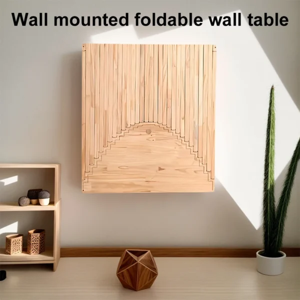 Multipurpose Hanging Wall Table Foldable Solid Wood Desk for Efficient Workspace Home or Office - Image 4