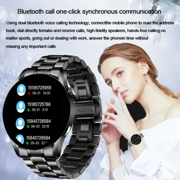 2025 New GTS3 Smartwatch For Men 1.28" HD For You Bluetooth Call Custom Photo Fitness Multifunction Digital Smart Watch Business - Image 2