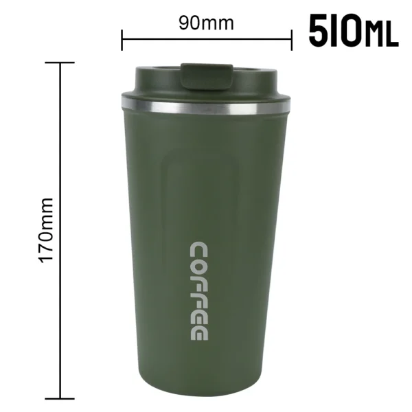 Thermo Cafe Coffee Mug Car Thermos Mug 380/510ML Leak_Proof Travel Thermo Cup for Tea Water Coffee Double Stainless Steel - Image 6