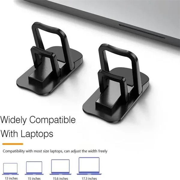 Adjustable Folding Laptop Stand Mini Legs Ultra-thin Portable Support for Macbook Notebook Cooling Holder Feet Invisible Bracket - Image 2