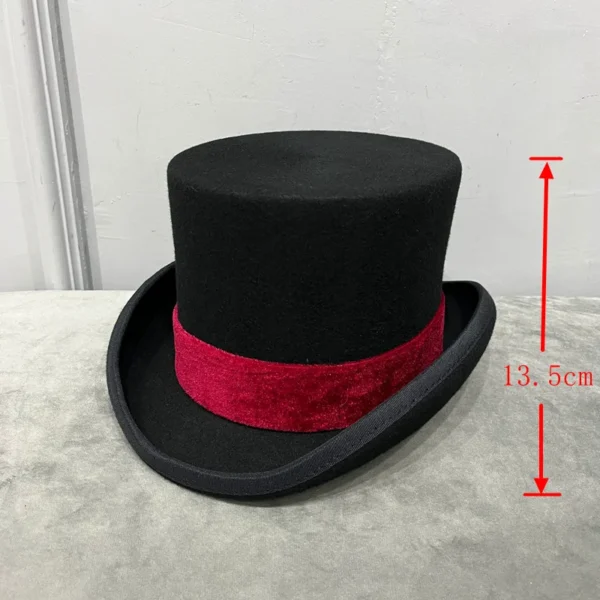 British wind in Europe and the gentleman cap stage performance top hat retro fashion and personality President hat cap - Image 5