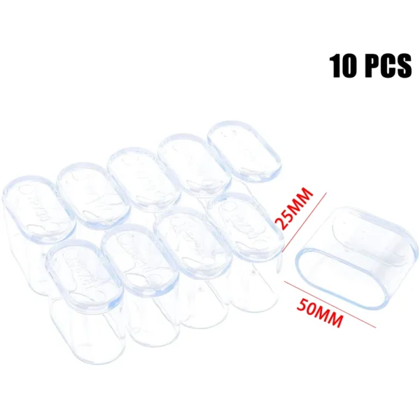 10 X Rubber Chair Leg Cap Oval Covers Furniture Table Feet Floor Protectors For Protecting Household Furniture - Image 6