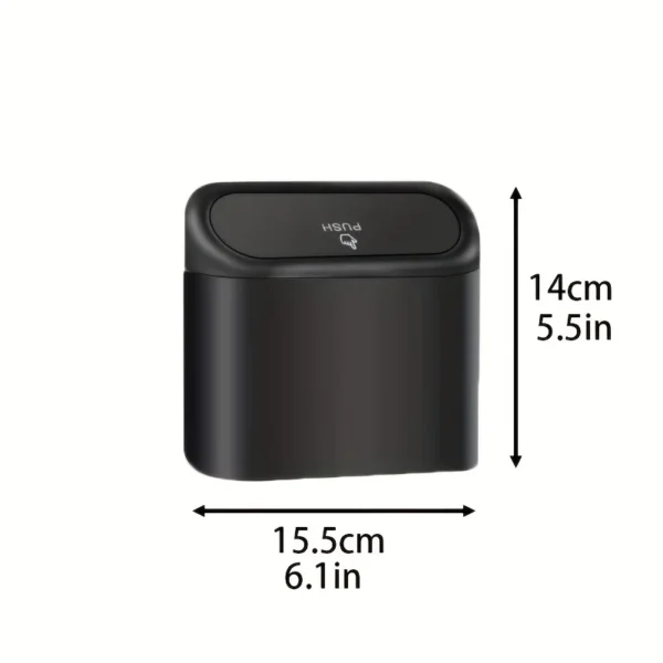 3Pcs Car trash can (with lid) contains 60 (300) garbage bags, small car trash can, leak-proof mini car accessories - Image 2