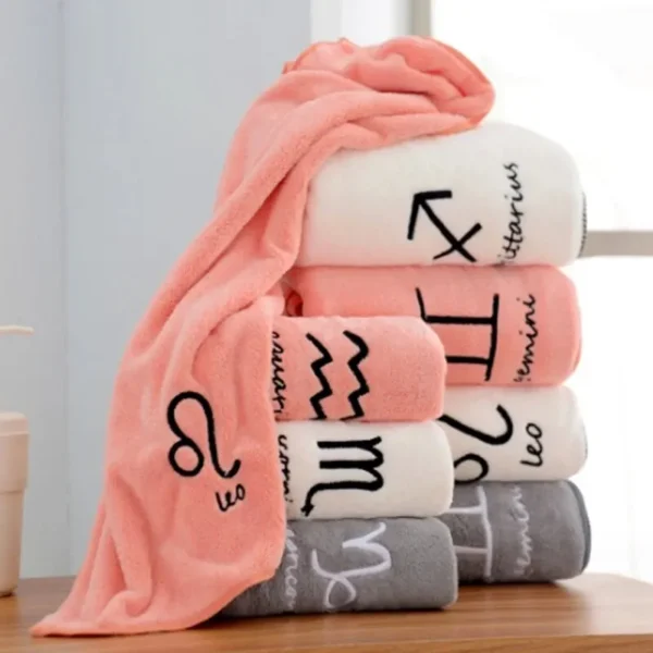 Coral Velvet Towel Quick Drying And Wearable Bathroom Towel Soft And Absorbent 75 * 35cm Home Textile Products - Image 2