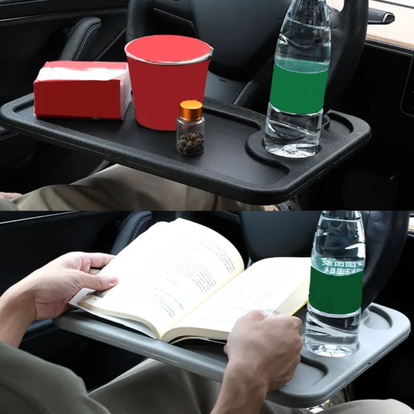 Newest Portable Car Table Steering Wheel Car Laptop Computer Desk Mount Stand Coffee Goods Tray Board Dining Table Holder - Image 2