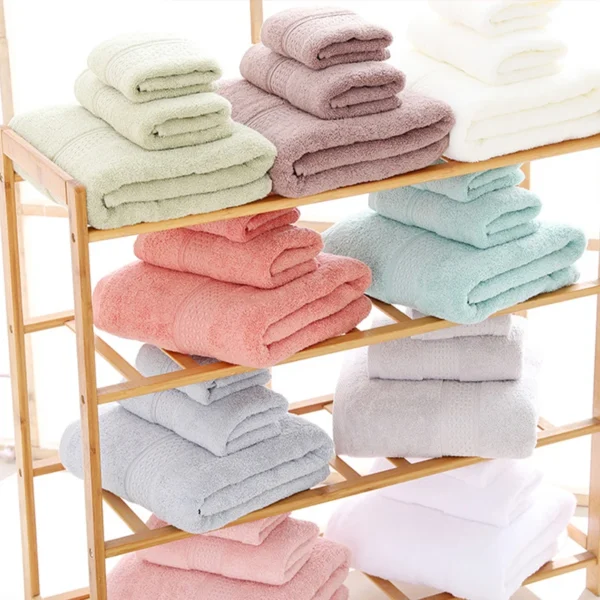 High quality pure cotton thickened Adult towels Soft and absorbent towels for both men women's household useDaily face washtowel - Image 2