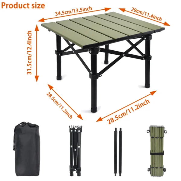 NH Same Quality Camping Small Table 50 KGS Bearing Portable Coffee Table Folding Mini Table for Outdoor Fishing Picnic - Image 3